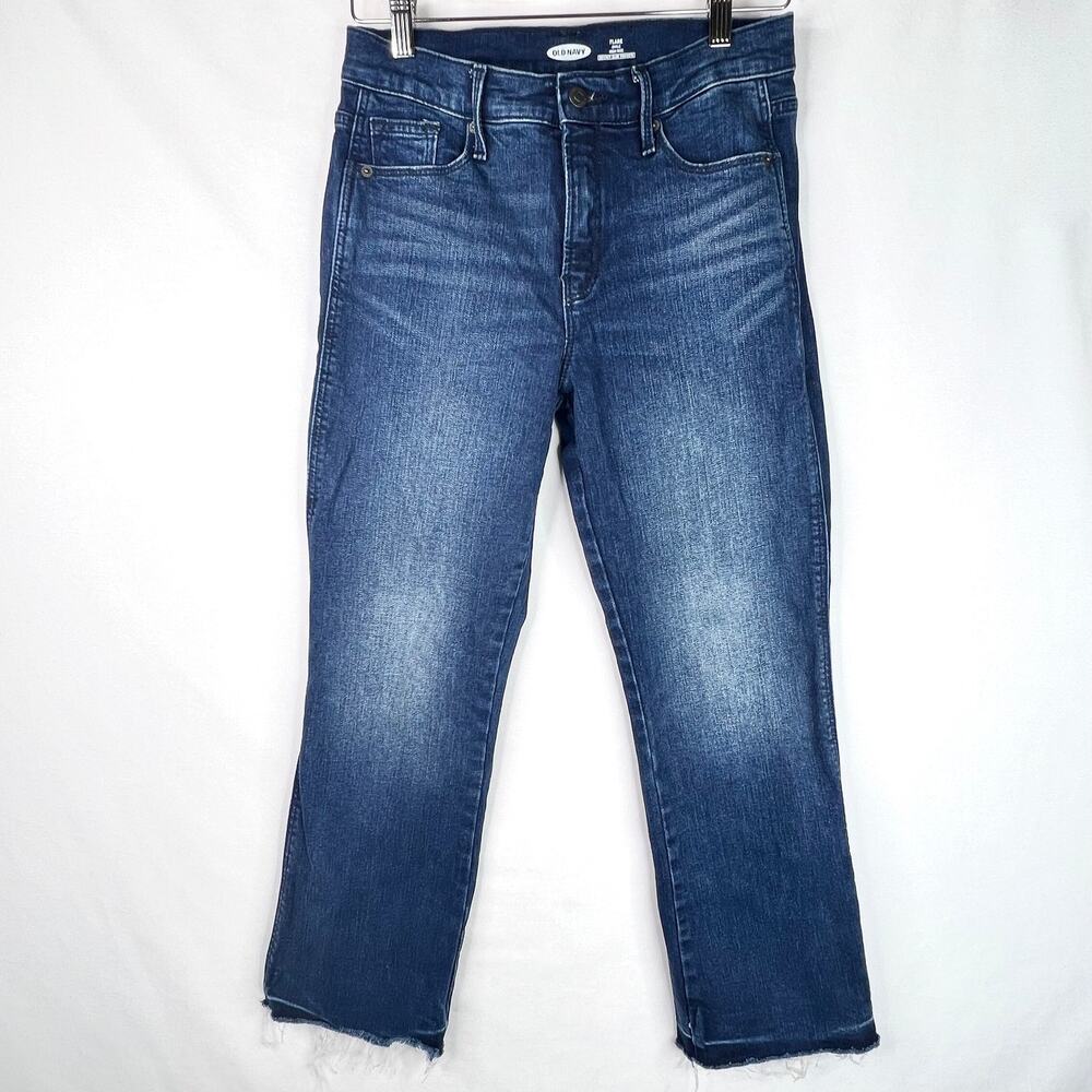 Old Navy High Rise Flare Ankle Jeans 4